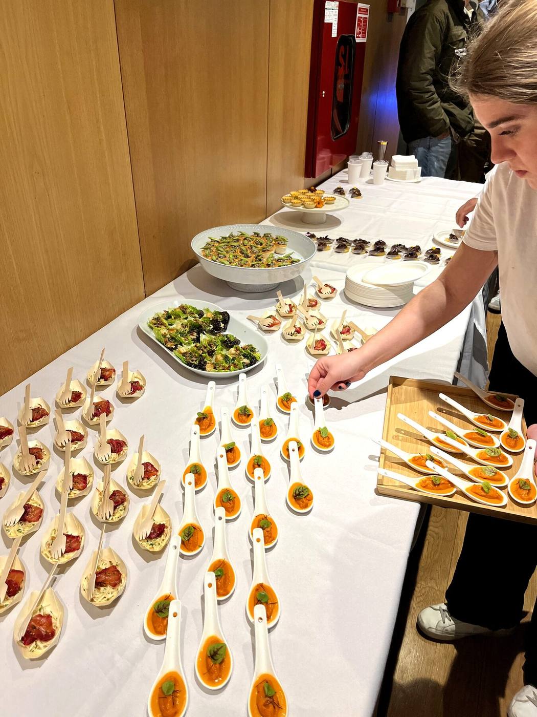 Catering corporativo em escritório